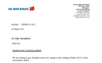 C4 2022 - Notice of Cancellation regarding Rule 4D.8.2