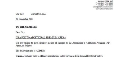 C3 2023 - Change to AP Areas - Guyana, Cabo Delgado and Indian Ocean