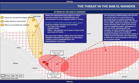 UK advisory on Bab el Mandeb Strait