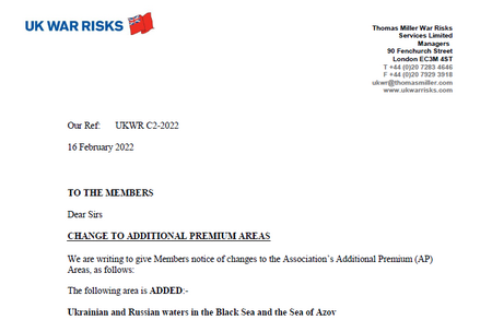 C2 2022 - AP Area Change - Black Sea & Sea of Azov