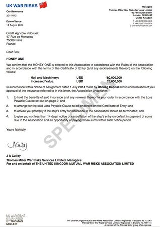 Letter of undertaking