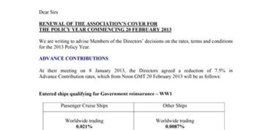 C1 2013 - Rates and Terms for 2013