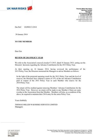 C2 2014 - Review of the 2013 Policy Year